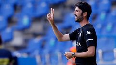 Miguel Llorente, en un encuentro del Deportivo Abanca