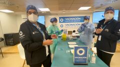 Equipo de vacunaci�n en Ourense