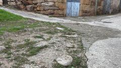 Camino de Ventosela que solicita arreglar el Concello de Ribadavia.