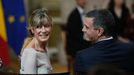 Bego�a G�mez y Pedro S�nchez, en una imagen de archivo.