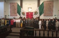 Imagen del acto de recepci�n del congreso en Coahuila.