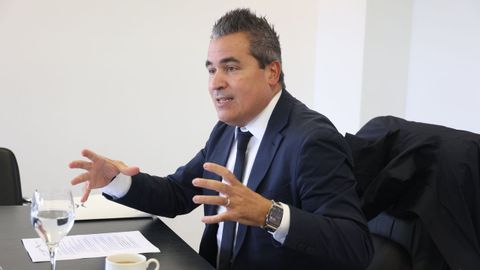 El consejero delegado de Indra en las futuras instalaciones en As Pontes