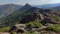 Zona del monte Pindo, en Carnota, donde fueron rescatadas este jueves las dos senderistas