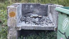 Barbacoa hecha la pasada semana en Os Ris, Malpica