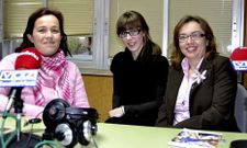 Sandra Insua, Jesica Coiradas y Dolores Lema participaron ayer en �Voces de Beranti�os�.