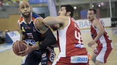 Rowley, en un partido del Leyma contra el Obradoiro.