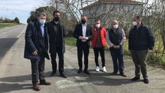 El delegado territorial de la Xunta, Gonzalo Trenor, visit� la zona para comprobar el avance de los trabajos
