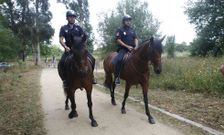 Diariamente, los agentes son informados del �rea que tienen que cubrir a caballo. 