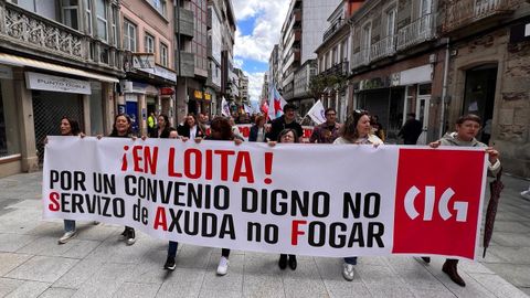 Manifestación en Lalín.
