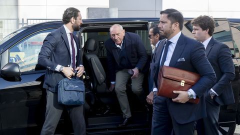 Jos� �ngel Gonz�lez, ex n�mero dos de la Polic�a, llegando este martes al Juzgado de Violencia sobre la Mujer n�mero 8, en Madrid.