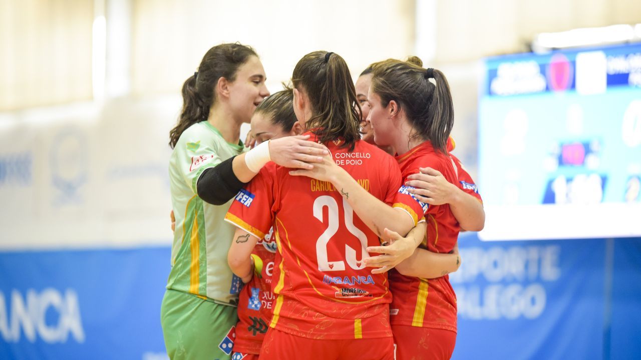 El Poio Pescamar prolonga su gran momento con un triunfo de prestigio ante el STV Roldán (5-1)