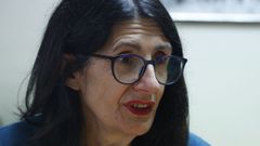 Mara Crespo Leiro, durante la entrevista con La Voz de Galicia