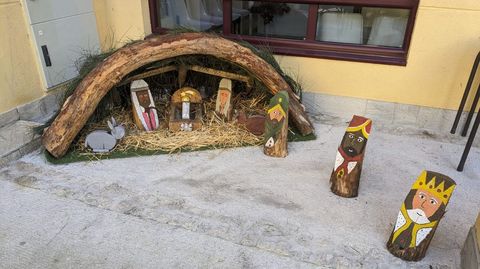 La decoracin navidea de Sobradelo se concentra en el entorno del centro social, el parque y el mirador del olivo.