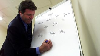 Toshack, con la Real Sociedad, en una visita a Riazor para medirse al Deportivo.