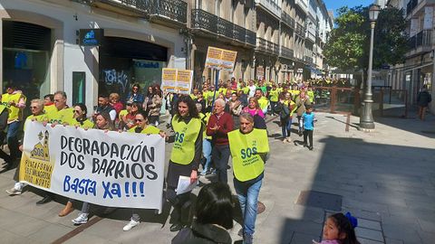 La manifestación recorrió la ciudad desde A Milagrosa hasta el centro