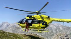 Helicptero medicalizado de los Bomberos de Asturias