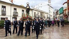 San Mauro fue sacado en procesi�n a mediod�a