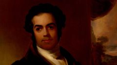 Detalle do retrato de George Ticknor realizado por George Sloane en 1895 (elaborado sobre unha obra anterior de Thomas Sully).