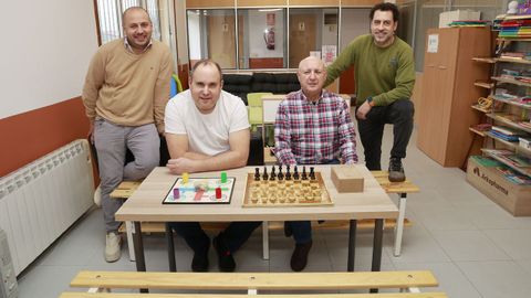 anceis.Fundadores y nuevas incorporaciones. De izquierda a derecha, Arturo Ad�n Arcay, Diego Gonz�lez Lesta, Jose Manuel Arcay Varela e Ismael San Jos� Galavis, de la junta directiva