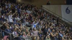 Imagen de la afici�n del Obradoiro en un partido en Sar.