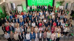 Los municipios integrados en la red, ayer en Espacio Avenida Abanca. 