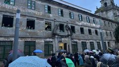 Numerosos vecinos de la Ciudad Vieja asistieron al encendido de Navidad del colegio Santo Domingo