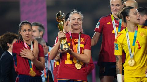 Alexia Putellas.Alexia Putellas tras ganar el Mundial con España