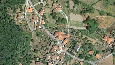 Vista aérea de la aldea modelo de Francos de Proendos, en el concello de Sober