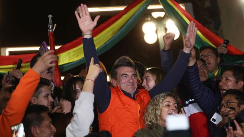El candidato a la presidencia de Bolivia, Rodrigo Paz Pereira