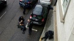 Las im�genes del tiroteo en O Calvario