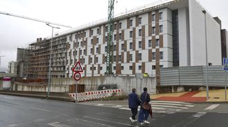 El nuevo edificio asistencial del Marcide, en una foto tomada este jueves