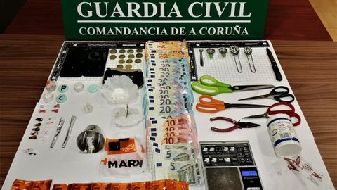 Imagen de archivo de una operación antidroga culminada en A Pobra por la Guardia Civil de Boiro.