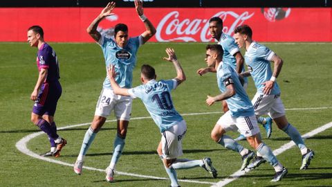 Celta-Valladolid (1-1) el 28 de febrero del 2021.