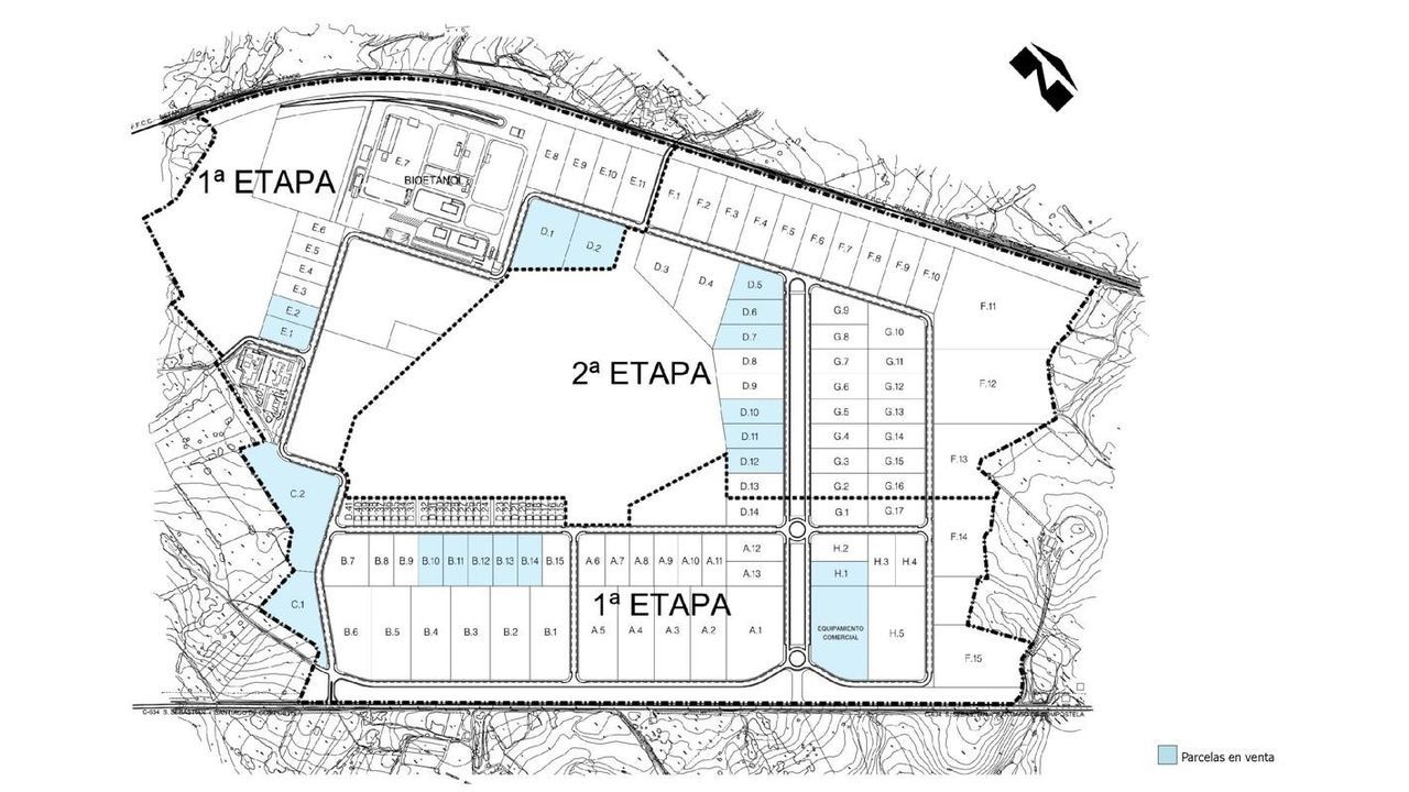 El Gobierno comercializa 19 parcelas en Curtis para industrias y equipamiento comercial