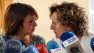 JUana Rivas,  junto a la directora del �rea de Igualdad y asesora jur�dica del centro de la mujer, Francisca Granados