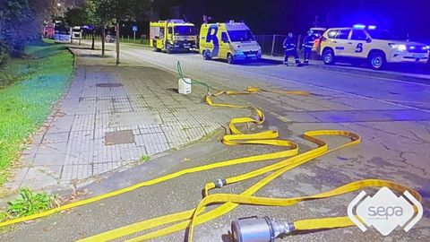 Zona donde se derram� el qu�mico