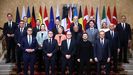 Foto de los l�deres reunidos en la cumbre que se celebra este domingo en Londres