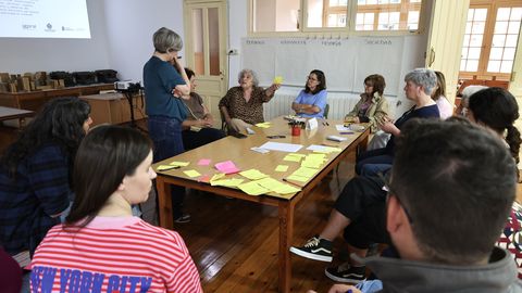 Una de las sesiones del proyecto��Documenta Asturies�