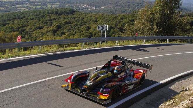 Jacobo Sen�n, con su Nova Proto en la Subida a Vilar de Barrio en el 2023