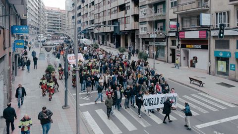 Huelga en Ourense: manifestacin.