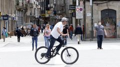 Zona peatonal en el casco urbano de Pontevedra