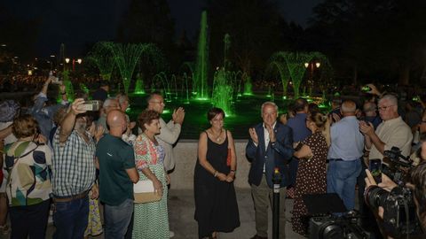 Inauguraci�n de la nueva fuente del Parque dos Condes de Monforte