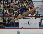 Un momento de la competicin de pelota en Pontevedra. 