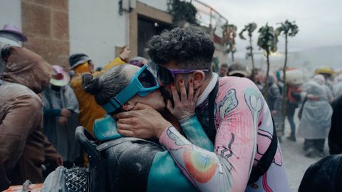 El entroido de Laza en una imagen del a�o pasado