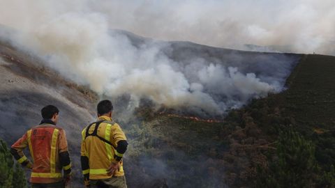 Incendios forestales en O Courel, en agosto del 2025.