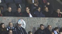 ;arcos Garc�s, con otros directivos del Celta, en el palco de El Helm�ntico en la visita del 2024.