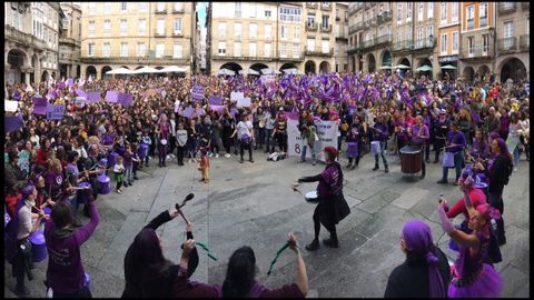 Concentracin en la Praza Maior de Ourense