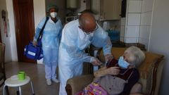 Vacunaci�n a domicilio en Pontevedra