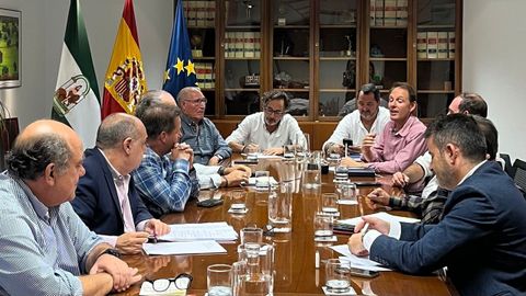 Dirigentes pesqueros de Andaluca y del Gobierno autonmico se reunieron el jueves en Sevilla