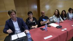 Los integrantes de Sadamaior�a, durante el pleno de la moci�n de censura.